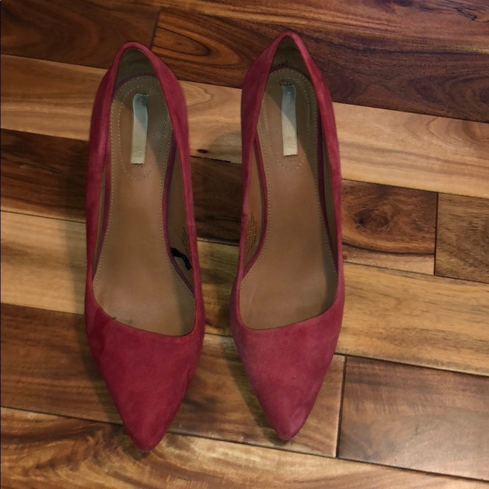H&M genuine suede heels